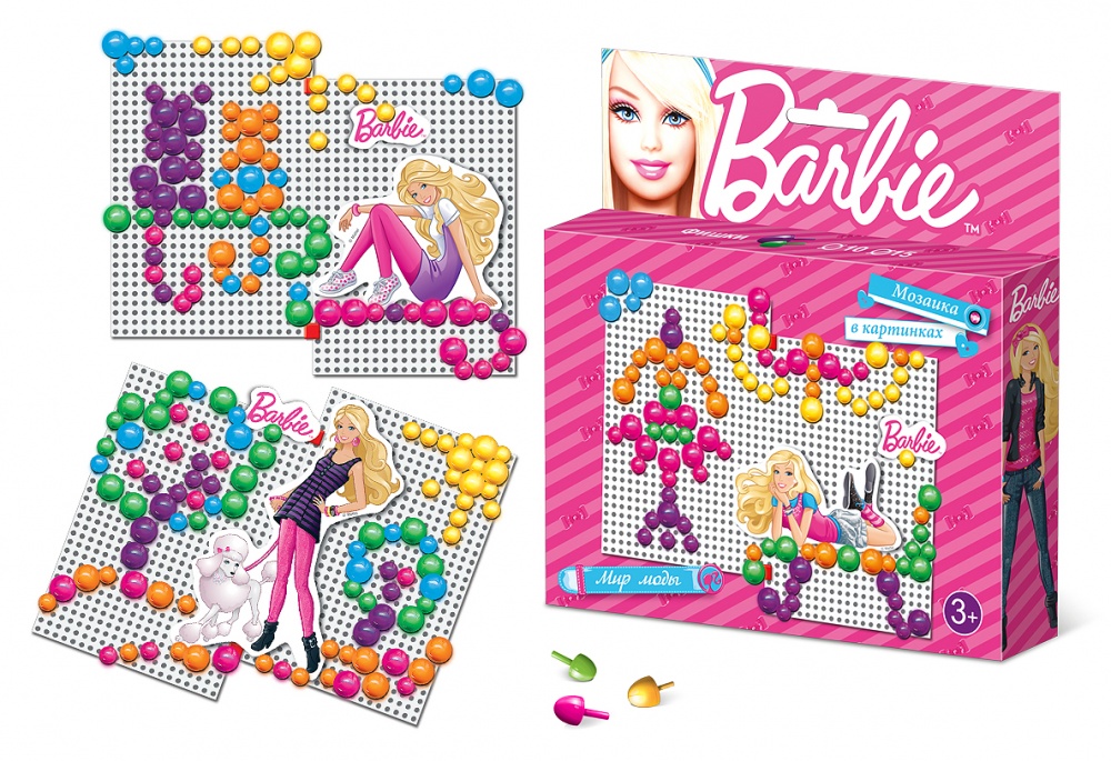 Мозаика с аппликацией "Barbie. Мир моды" (ToysUnion 00-453)