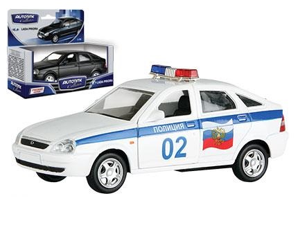 Модель автомобиля "ЛАДА PRIORA. Полиция" (Autotime Collection 33982)