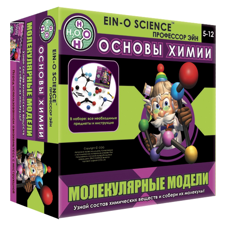 Познавательный набор "Основы химии. Молекулярные модели" (Профессор Эйн E2387NMM)