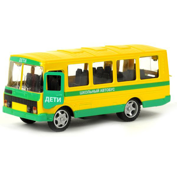 Машина металлическая инерционная "ПАЗ 3205. Школьный автобус" (Технопарк CT11-257-4)
