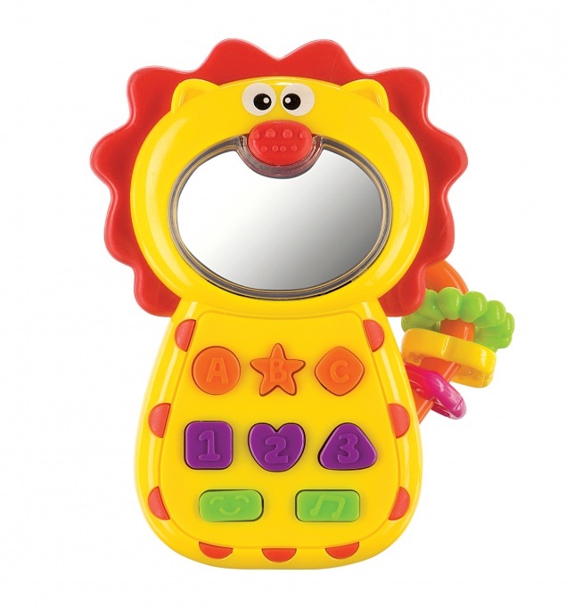 Погремушка-прорезыватель "Leo-Phone" (Happy Baby 330055)
