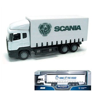 Модель грузового автомобиля "SCANIA ACTION TRUCK. Фургон" (Autotime Collection 60032-00)