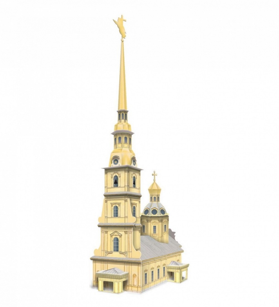 Сборная модель из картона "Петропавловский собор" (Умная Бумага 100)