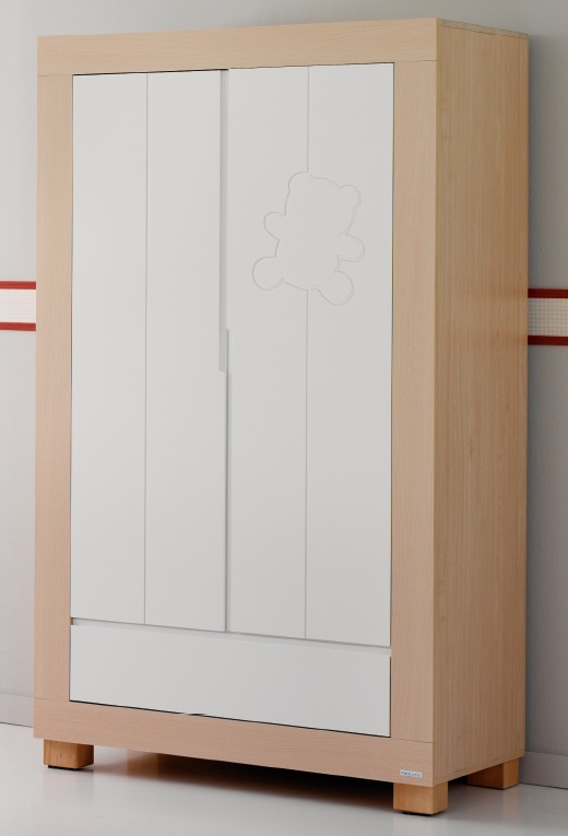 Шкаф Micuna Neus Luxe белый/натуральный (A-1390)