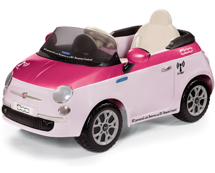 Электромобиль Peg-Perego Fiat 500 Pink на радиоуправлении (IGED1164)