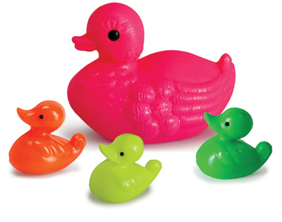 Набор игрушек для купания "Утка и 3 утенка" (Росигрушка 5009)