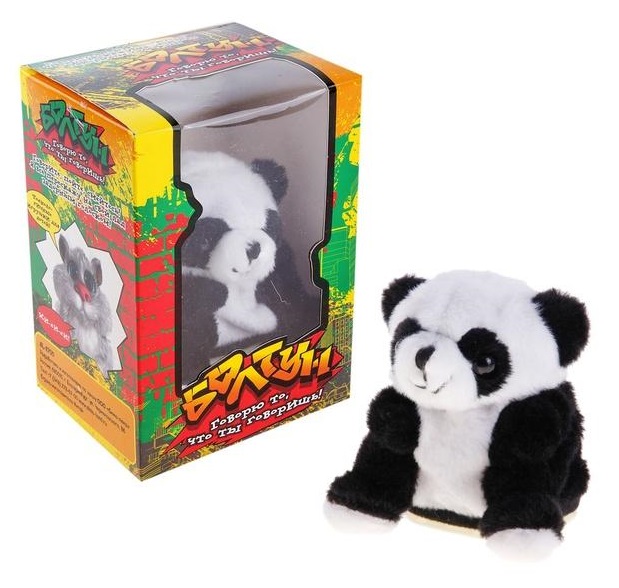 Мягкая игрушка-повторяшка "Болтун. Панда" (Забияка 684315)