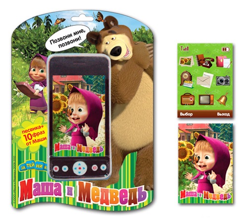 Мобильный телефон "Маша и Медведь" (Затейники GT5740)