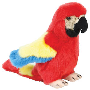 Мягкая игрушка "Диалоги о животных. Попугай красный" (Мульти-Пульти BD-07SR006)