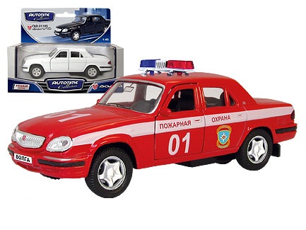 Модель автомобиля "ГАЗ-31105 ВОЛГА. Пожарная" (Autotime Collection 4202)