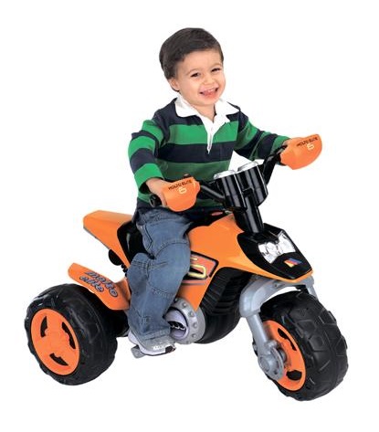 Детский мотоцикл Molto Elite 6 оранжевый (Полесье 35875)