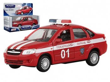 Модель автомобиля "ЛАДА GRANTA. Пожарная охрана" (Autotime Collection 33953W)