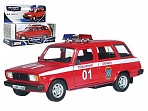 Модель автомобиля "ЛАДА 2104. Пожарная охрана"
