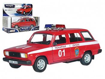 Модель автомобиля "ЛАДА 2104. Пожарная охрана" (Autotime Collection 32677)