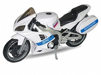 Модель мотоцикла "EMERGENCY BIKE. Милиция" (Autotime Collection 31472-06)