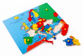Деревянный пазл "Карта Европы" (ЛЭМ 5013)