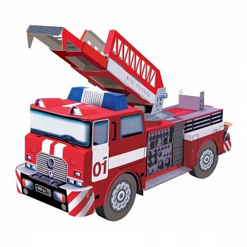 Сборная модель из картона "Пожарная машина" (Умная Бумага 069)