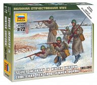 Набор миниатюр "Великая Отечественная. Советская пехота в зимней форме 1941-1942"