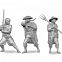 Набор миниатюр "Битвы самураев. Разведчики-ниндзя" (Звезда 6406)
