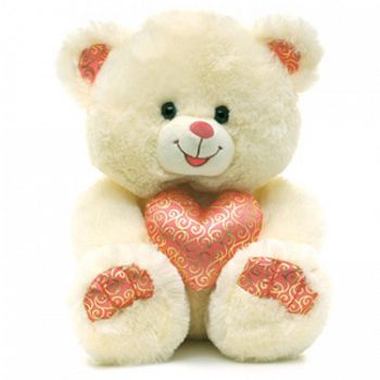 Мягкая игрушка "Медведь с золотистым сердцем" (Lava 926)