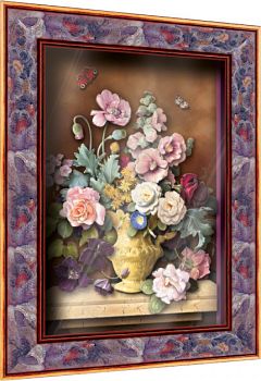 Объемная картина "Цветы. Чайные розы" (Vizzle 0148)