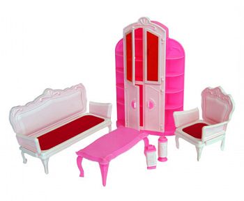 Набор мебели для кукол "Жилая комната" (Огонек С-756)