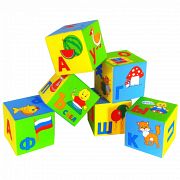 Кубики-мякиши "Умная азбука" (6 элементов)