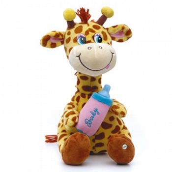 Мягкая игрушка "Жирафик с бутылочкой малый" (Lava 8281A)