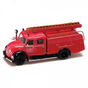 Коллекционная модель автомобиля "Пожарная машина. MAGIRUS-DEUTZ MERCUR TLF16 1961" (Yat Ming 43010)