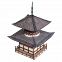 Сборная модель из картона "Пагода Хонпо-дзи" (Умная Бумага 327)