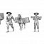 Набор миниатюр "Битвы самураев. Крестьяне - подносчики боеприпасов" (Звезда 6415)
