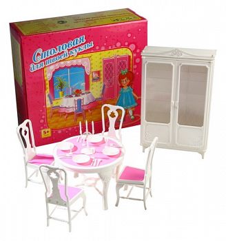 Набор мебели для кукол "Столовая" (Астрон 0062)