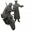 Сборная модель "Немецкий тяжелый мотоцикл Р-12 с водителем и офицером" (Звезда 3632)