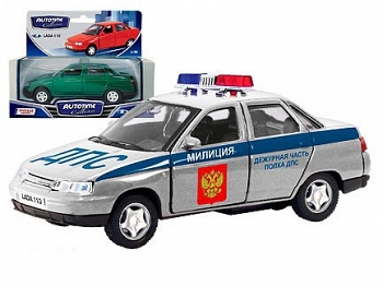 Модель автомобиля "ЛАДА 2110. Полиция" (Autotime Collection 7862)