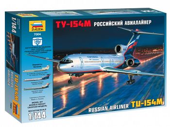 Сборная модель "Российский авиалайнер ТУ-154М" (Звезда 7004)
