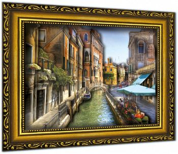 Объемная картина "Архитектура. Венецианский канал" (Vizzle 0179)