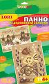 Панно из деревянной соломки "Лягушата и рыбки"