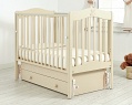 Кровать с маятником 120x60 Гандылян "Ванечка" слоновая кость