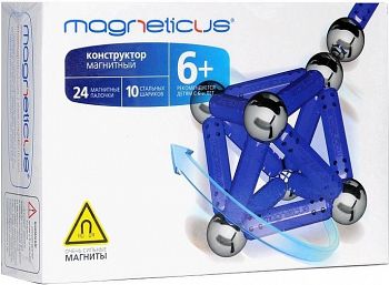 Магнитный конструктор "Синий" (Magneticus МК-0034B)