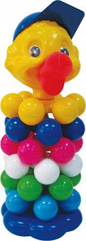 Пирамидка с шариками "Утенок" (Пластмастер 91005)
