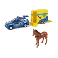 Машина металлическая инерционная "Ветеринарная служба с фургоном и лошадкой"