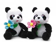 Мягкая игрушка "Панда с цветком"
