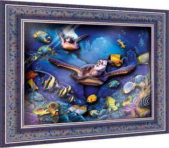 Объемная картина "Подводный мир. Обитатели кораллового рифа" (Vizzle 0273)