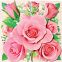 Набор для изготовления открытки "Цветы. Розовый цветок" (Клевер АБ 23-815)