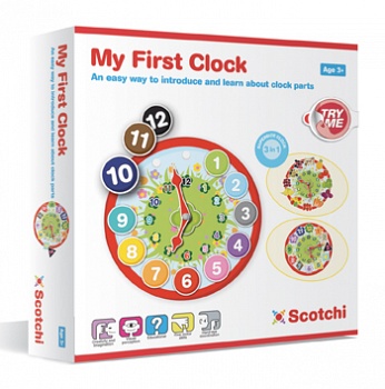 Настольная развивающая игра "Мои первые часы" (Scotchi 20026)