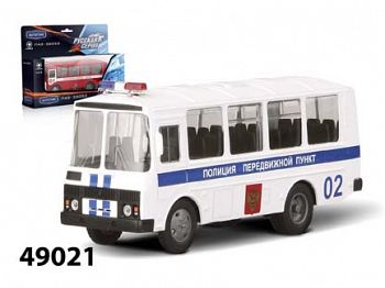 Модель автомобиля "ПАЗ-32053. Полиция" (Autotime Collection 49021)