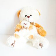Мягкая игрушка "Медведица с медвежонком"