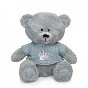Мягкая игрушка "Медвежонок Масик в свитере с короной" (Lava 8546R)