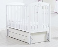 Кровать с маятником 120x60 Гандылян "Диана" белый