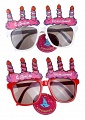 Детские карнавальные очки со свечками "С Днем Рождения!"